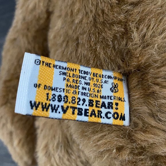 The Vermont Teddy Bear Company Plush Jointed Winter Scarf Stuffed Animal Toy 17" - Picture 11 of 11